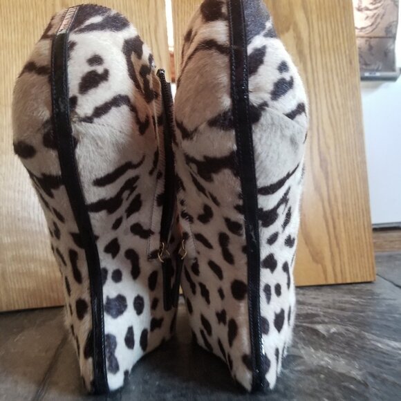 Size 42 Giuseppe Zanotti Lepard Heel-Less Wedge - Picture 10 of 16